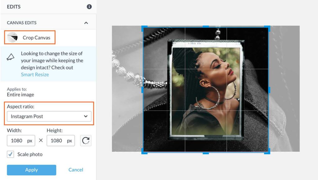 برنامه تغییر سایز عکس برای اینستاگرام